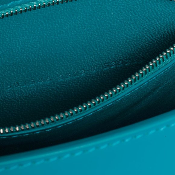 Balenciaga Hourglass Small Leather Bag in Teal - Picture 13 of 13